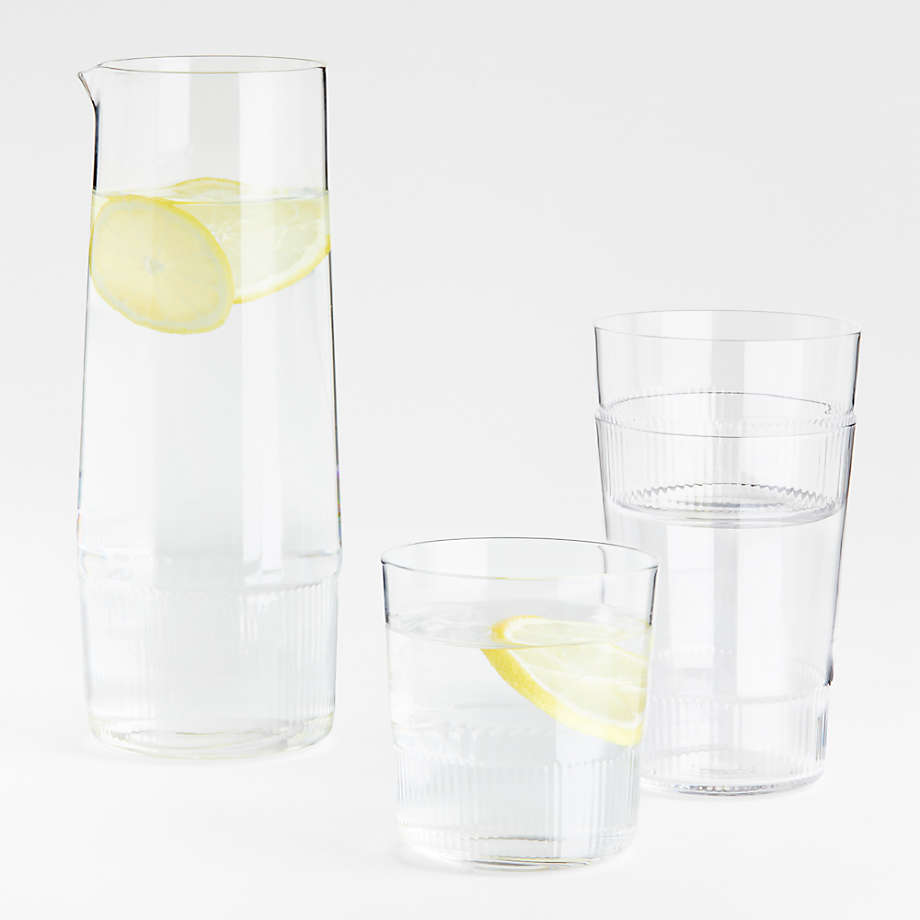 Mid-Ridged Medium Drinking Glass