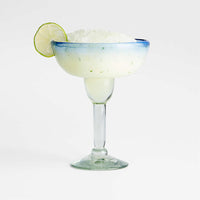 Thumbnail for Pacifico Blue Rim Margarita Glass