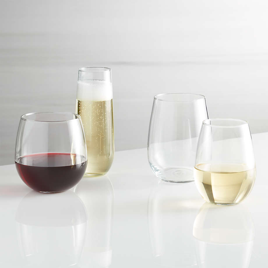 Aspen 9-Oz. Stemless Flute Glass