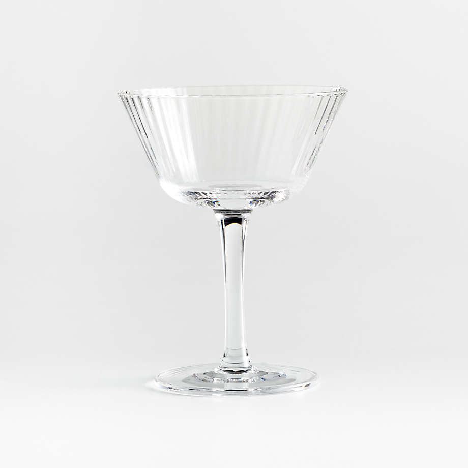 A Coste Optic Coupe Glass by Athena Calderone