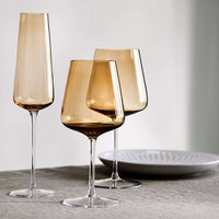 Ingrid Amber Champagne Glass
