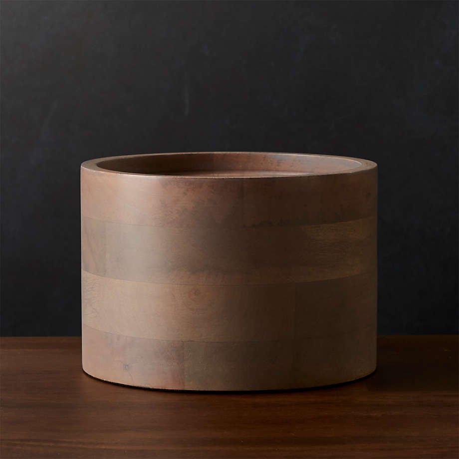 Brooks Grey Wood Drink Dispenser Stand