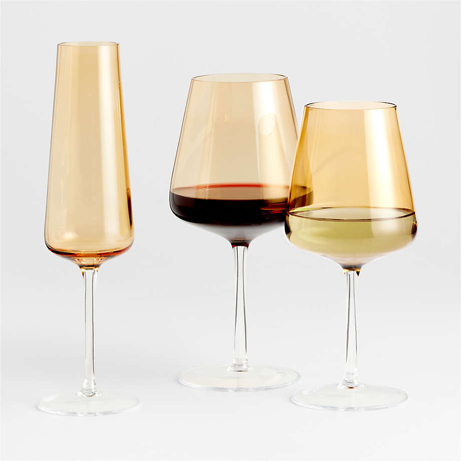 Ingrid Amber Champagne Glass